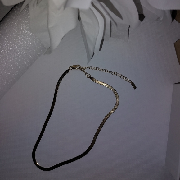 Adina Eden - 11” Herringbone Choker Necklace NIB - Picture 3 of 4